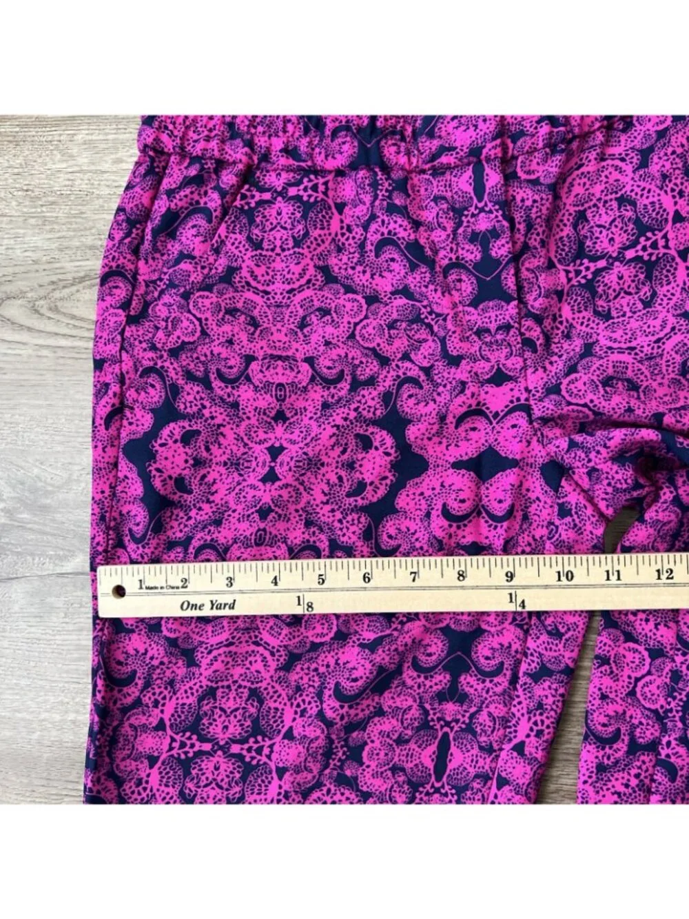 Ann Taylor Paisley Terrace Chiffon Jogger Womens 0 Pink Ankle Cuffed New